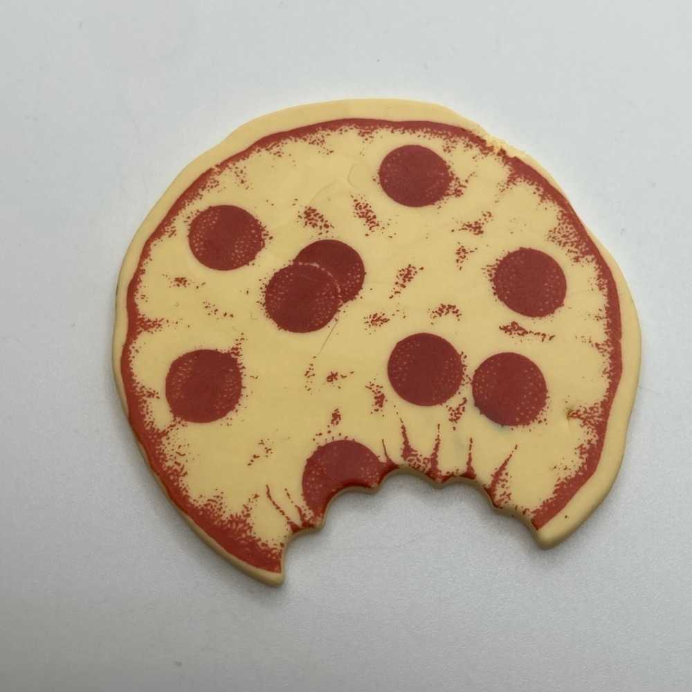 Vtg 80s Real Ghostbusters Slimer Pizza Accessory Part x1 Piece